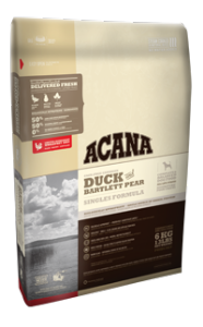 מזון לכלבים אקאנה סינגל ברווז ואגס 11.4 ק"ג- Acana Singles Duck & Pear
