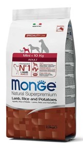 מונג' מיני לכלב בוגר עם כבש ואורז 2.5